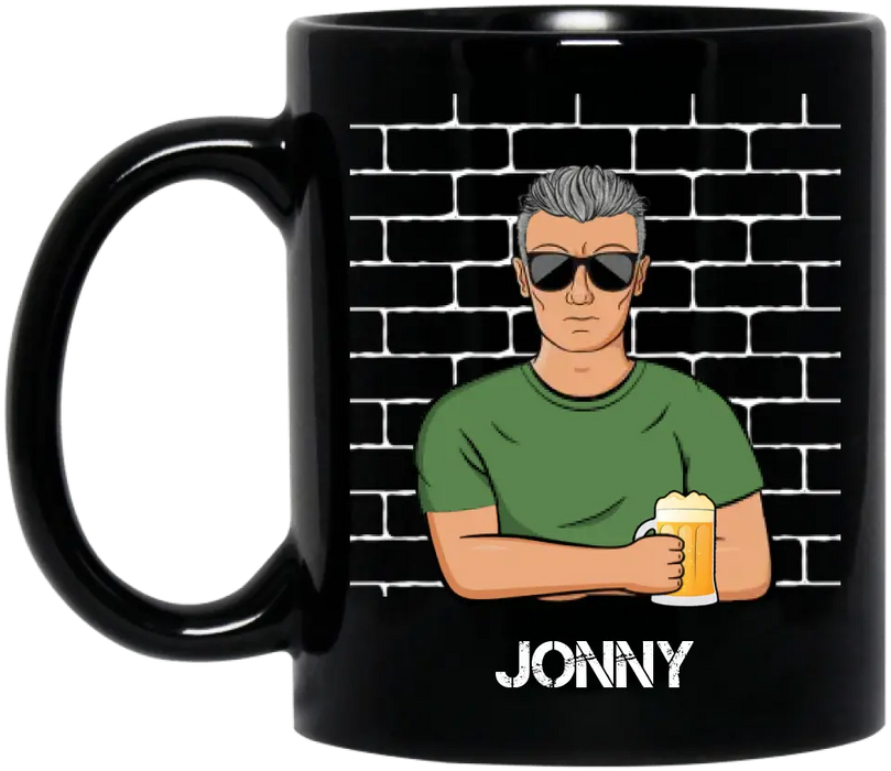 Custom Personalized Uncle Coffee Mug - Father's Day/Birthday Gift Idea for Uncle - Druncle Like A Normal Uncle Only Drunker