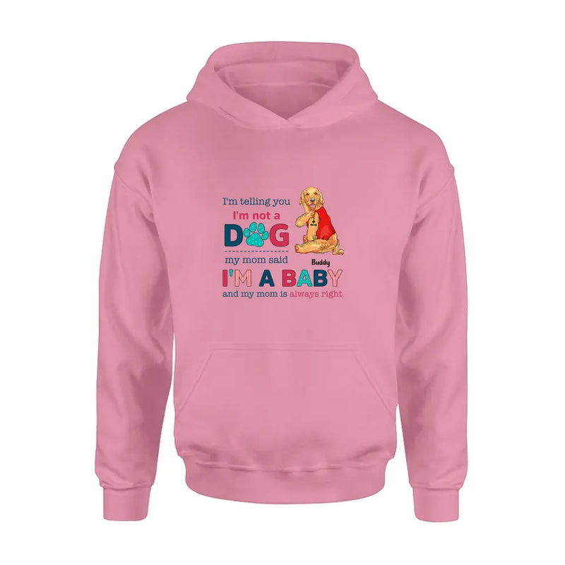 Personalized Pet Shirt/Hoodie - Gift Idea for Dog/Cat Owners - I'm Telling You I'm Not A Dog