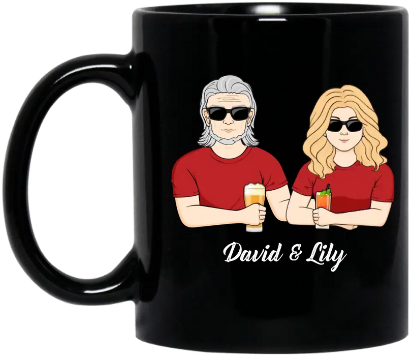Custom Personalized Husband & Wife Mug - Gift Idea For Wife/ Father's Day/Mother's Day/Couple - I'm An Asshole Husband Of A Smartass Wife