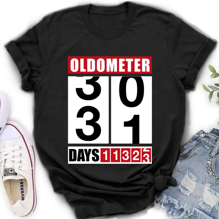 Custom Personalized Oldometer Shirt/Baby Onesie - Gift Idea For Father/Baby/Father's Day