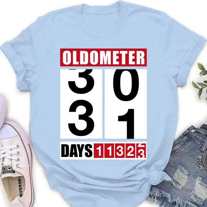 Custom Personalized Oldometer Shirt/Baby Onesie - Gift Idea For Father/Baby/Father's Day