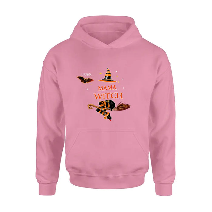 Personalized Halloween Bat T-shirt/Hoodie/Sweatshirt/Long Sleeve - Up to 6 Bats - Best Gift For Halloween Day, Mother/Grandmother - Mama Witch - 80H9EN