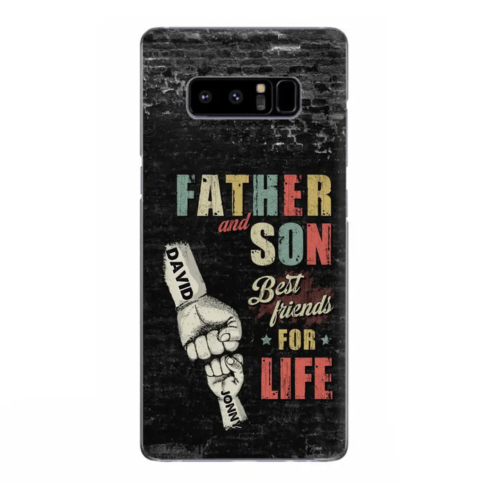Custom Personalized Father Phone Case - Upto 5 Children - Father's Day Gift Idea from Sons/Daughters - Father And Son/Daughter Best Friends For Life - Case for iPhone/Samsung
