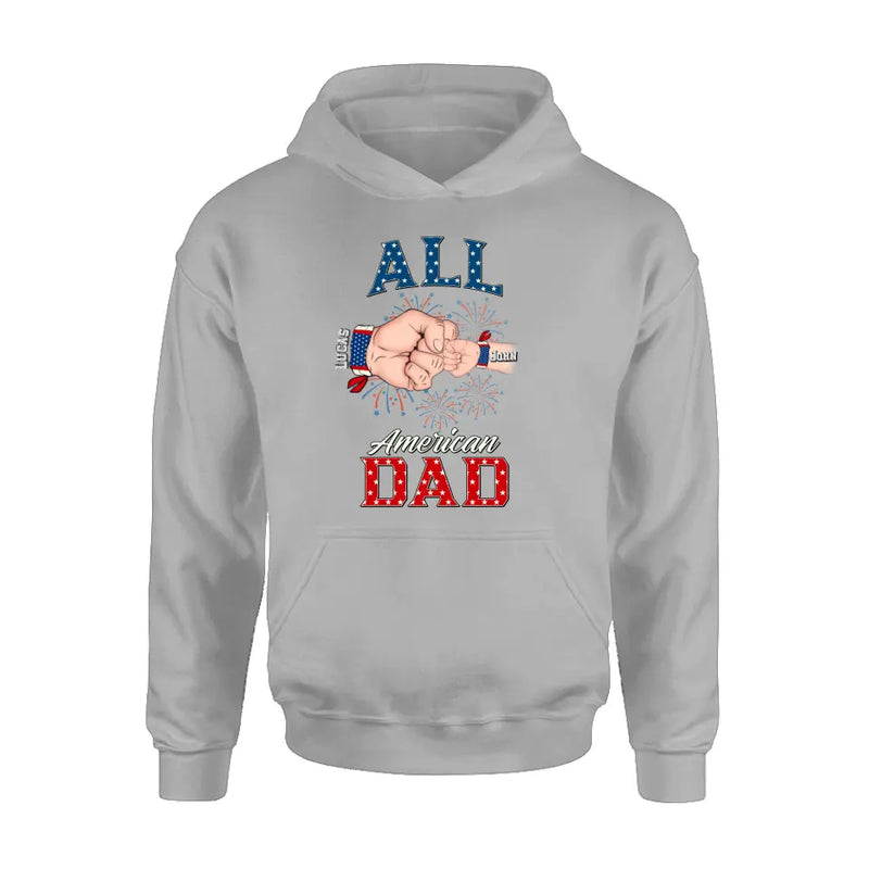 Personalized Dad T-Shirt/Hoodie/Sweatshirt - Gift Idea For Dad - All American Dad