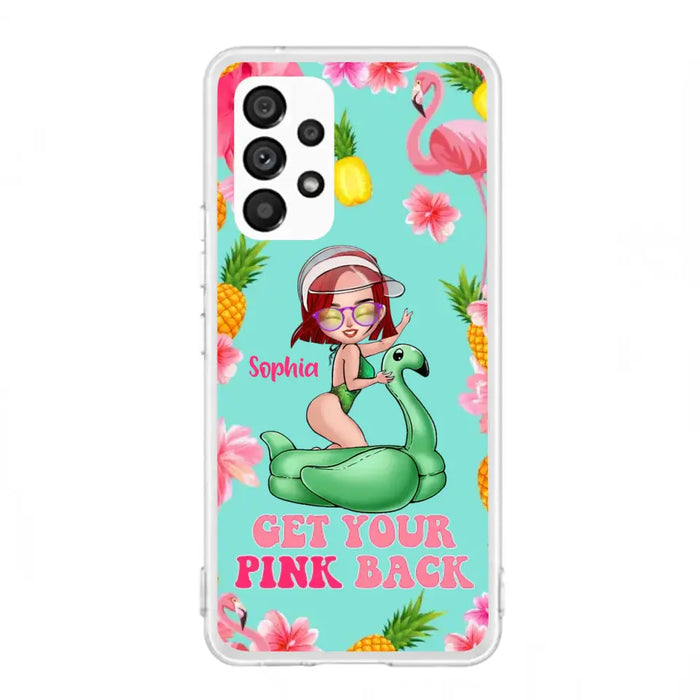 Custom Personalized Bikini Girl Phone Case - Gift Idea For Girl - Get Your Pink Back - Cases For iPhone/Samsung