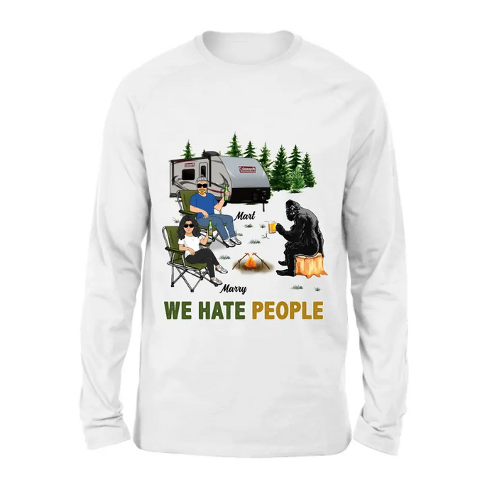 Custom Personalized Camping Shirt/Hoodie - Gift Idea For Camping Lover - We Hate People