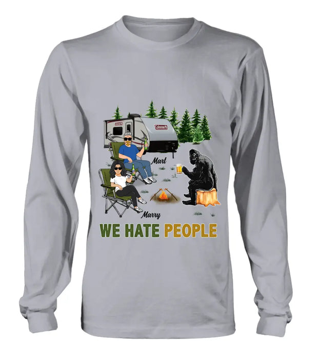 Custom Personalized Camping Shirt/Hoodie - Gift Idea For Camping Lover - We Hate People