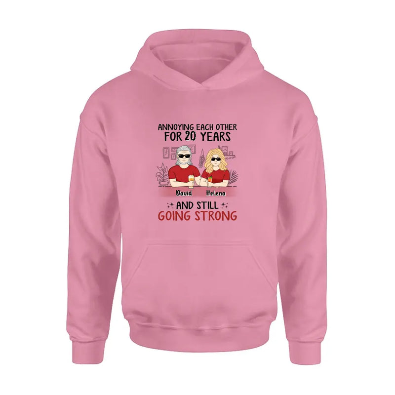 Personalized Couple Shirt/Hoodie - Best Gift Idea For Couple/Husband/Father's Day - Annoying Each Other For 20 Years And Still Going Strong