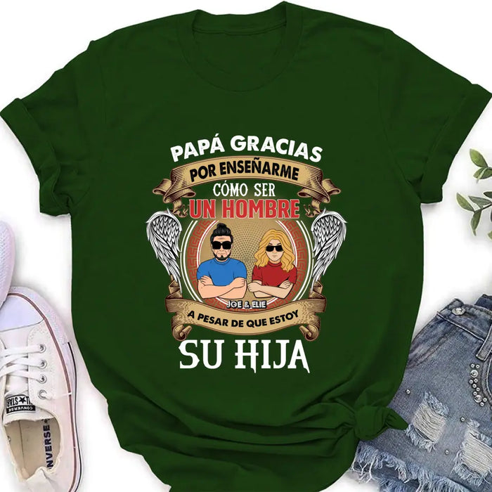 Personalized T-shirt/Long Sleeve / Sweatshirt / Hoodie for Father's day - Spanish Version