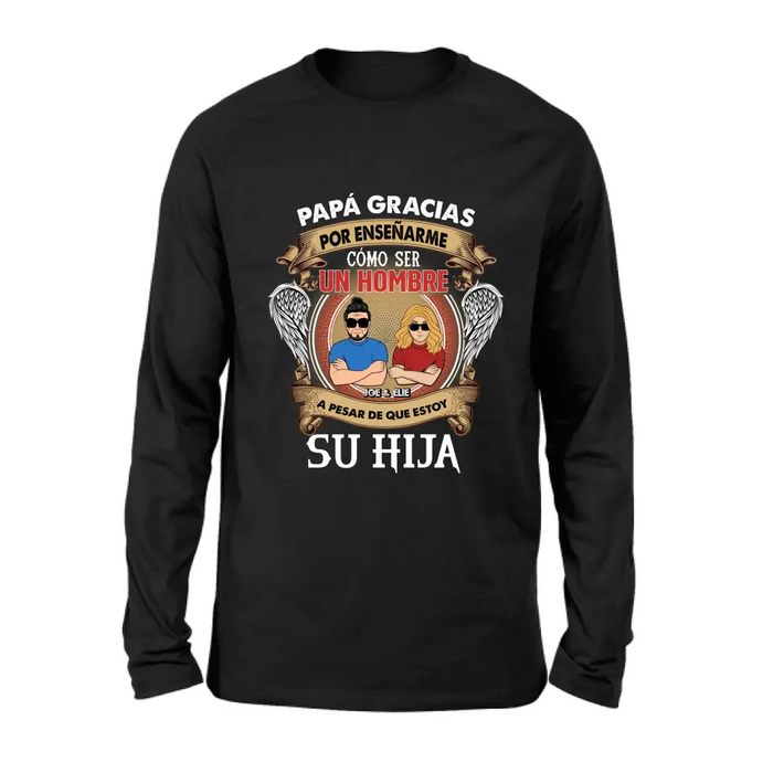 Personalized T-shirt/Long Sleeve / Sweatshirt / Hoodie for Father's day - Spanish Version