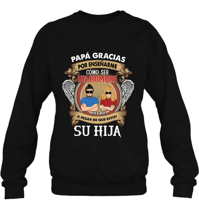 Personalized T-shirt/Long Sleeve / Sweatshirt / Hoodie for Father's day - Spanish Version