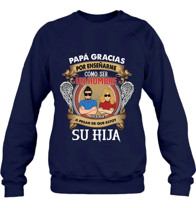 Personalized T-shirt/Long Sleeve / Sweatshirt / Hoodie for Father's day - Spanish Version