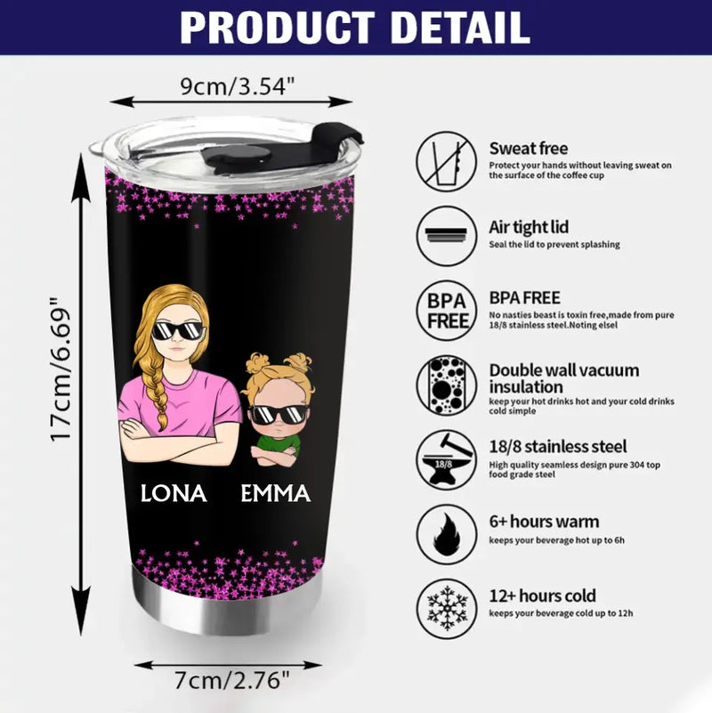 Personalized Auntie Tumbler - Best Gift Idea For Aunt - They Call Me Aunt Because Partner In Crime Makes Me Sound Like A Bad Influence