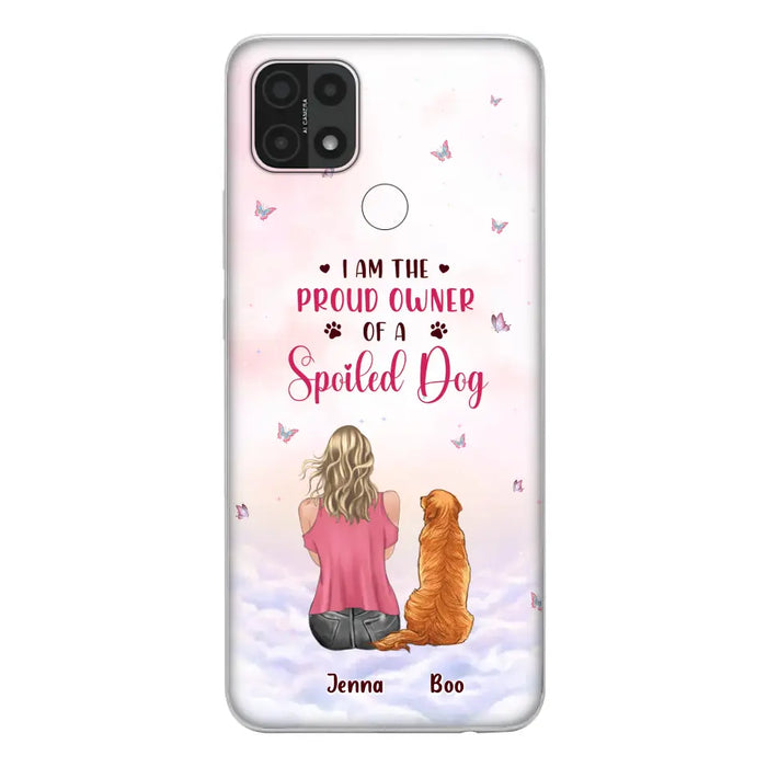 Custom Personalized Dog Mom Phone Case - Upto 5 Dogs - Gift Idea For Dog Lovers - I Am The Proud Owner Of A Spoiled Dog - Case for Xiaomi/Huawei/Oppo