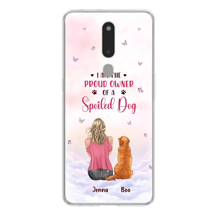 Custom Personalized Dog Mom Phone Case - Upto 5 Dogs - Gift Idea For Dog Lovers - I Am The Proud Owner Of A Spoiled Dog - Case for Xiaomi/Huawei/Oppo