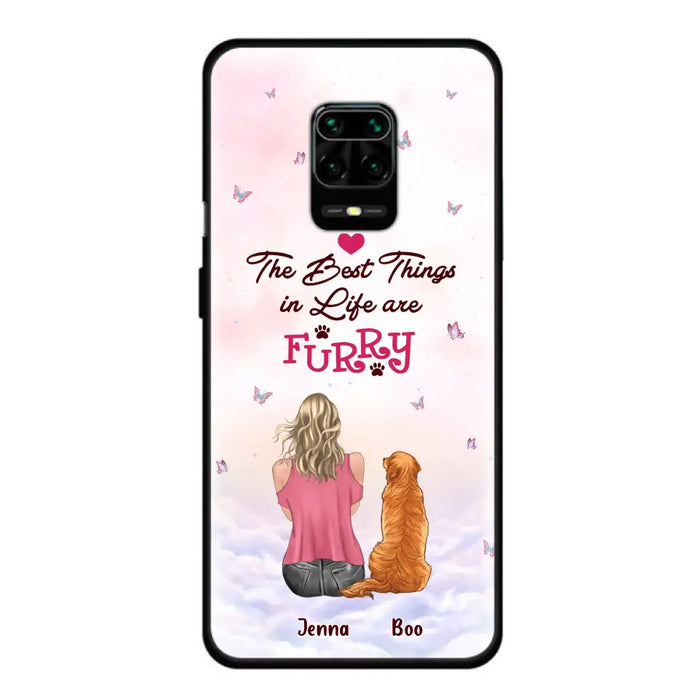 Custom Personalized Dog Mom Phone Case - Upto 5 Dogs - Gift Idea For Dog Lovers - The Best Things In Life Are Furry - Case for Xiaomi/Huawei/Oppo