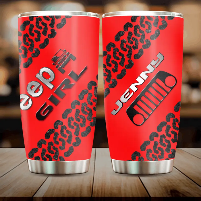 Custom Personalized Off Road Girl Tumbler - Best Gift Idea For Girl/ Friend/ Off Road Gift