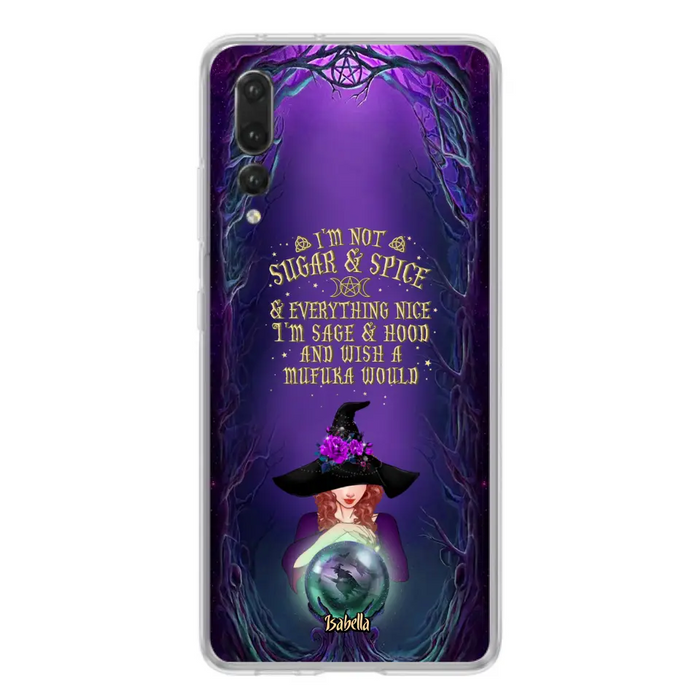 Custom Personalized Witch Phone Case - Gift Idea for Witch Lovers - I'm Not Sugar & Spice & Everything Nice - Case for Xiaomi/Huawei/Oppo