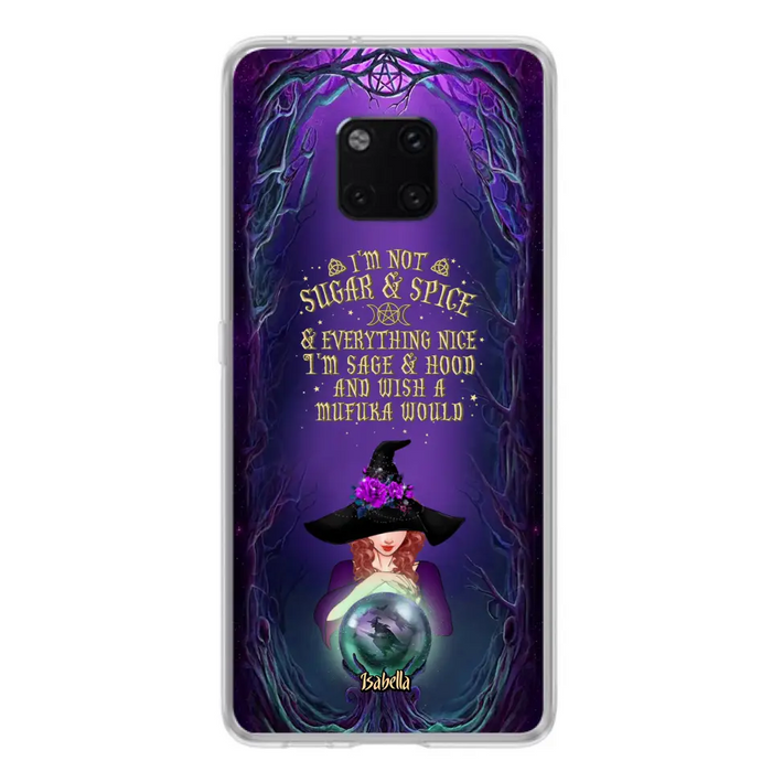 Custom Personalized Witch Phone Case - Gift Idea for Witch Lovers - I'm Not Sugar & Spice & Everything Nice - Case for Xiaomi/Huawei/Oppo