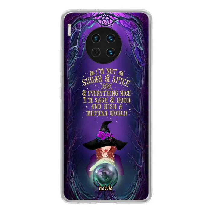 Custom Personalized Witch Phone Case - Gift Idea for Witch Lovers - I'm Not Sugar & Spice & Everything Nice - Case for Xiaomi/Huawei/Oppo