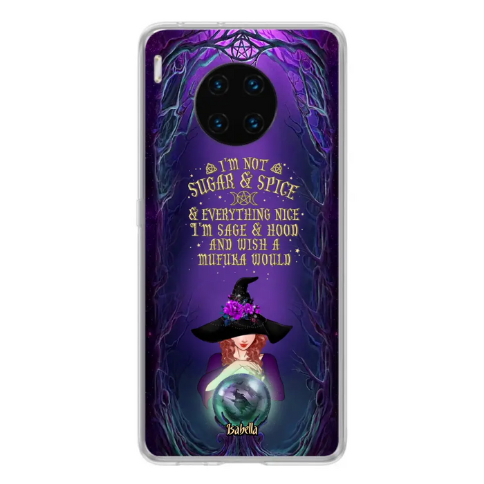 Custom Personalized Witch Phone Case - Gift Idea for Witch Lovers - I'm Not Sugar & Spice & Everything Nice - Case for Xiaomi/Huawei/Oppo