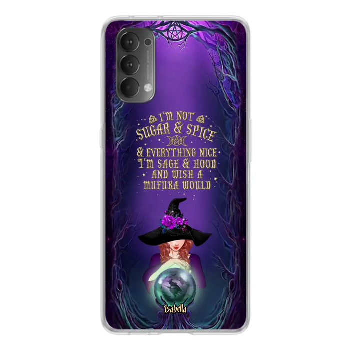 Custom Personalized Witch Phone Case - Gift Idea for Witch Lovers - I'm Not Sugar & Spice & Everything Nice - Case for Xiaomi/Huawei/Oppo