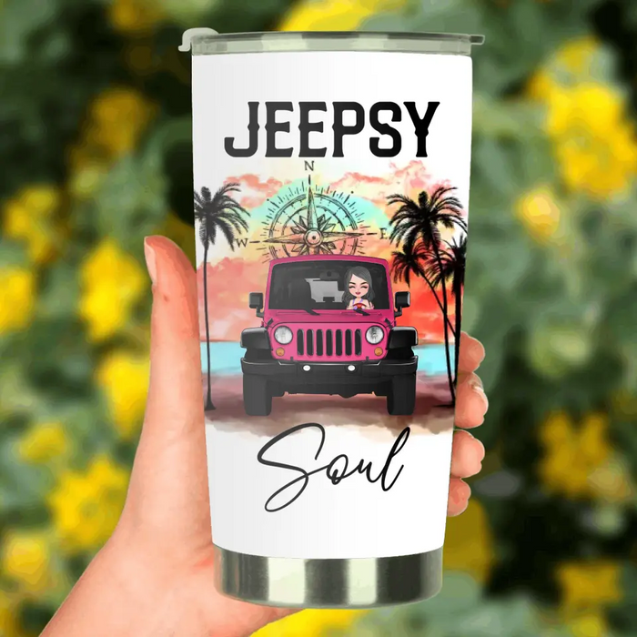 Personalized Jeepsy Girl Tumbler - Gift Idea For Off-road Lovers - A Girl And Her Jeep You Wouldn't Understand