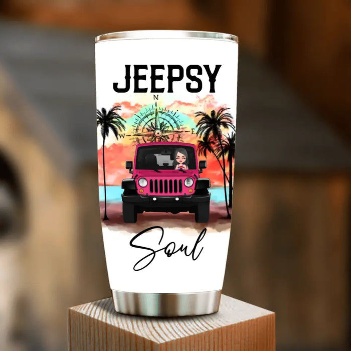 Personalized Jeepsy Girl Tumbler - Gift Idea For Off-road Lovers - A Girl And Her Jeep You Wouldn't Understand