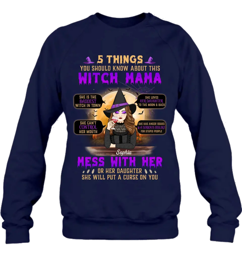 Personalized Witch Mom Shirt/Hoodie - Best Gift Idea For Halloween/Mom - 5 Things You Should Know About This Witch Mama