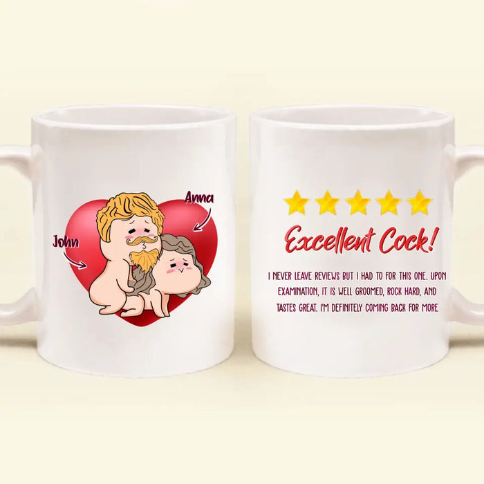 Personalized Coffee Mug - Best Gift Idea For Husband/ Wife/ Birthday/ Anniversary - Excellent Cock!