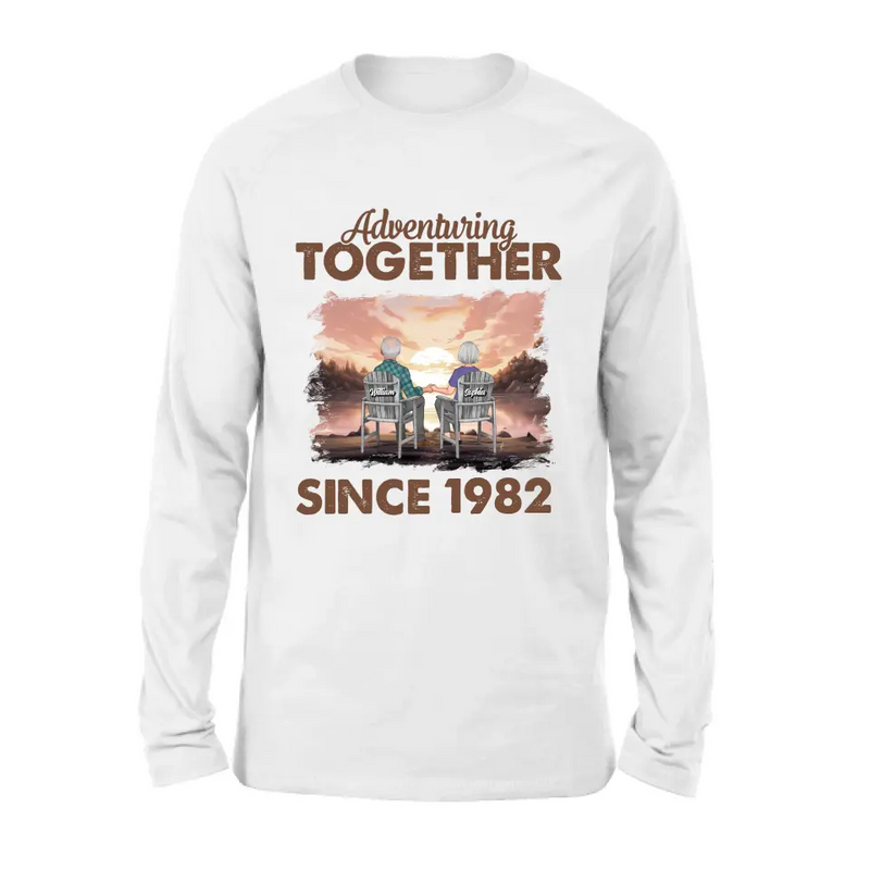 Personalized Old Couple Shirt/Hoodie - Gift Idea for Couple/Husband/Wife - Adventuring Together