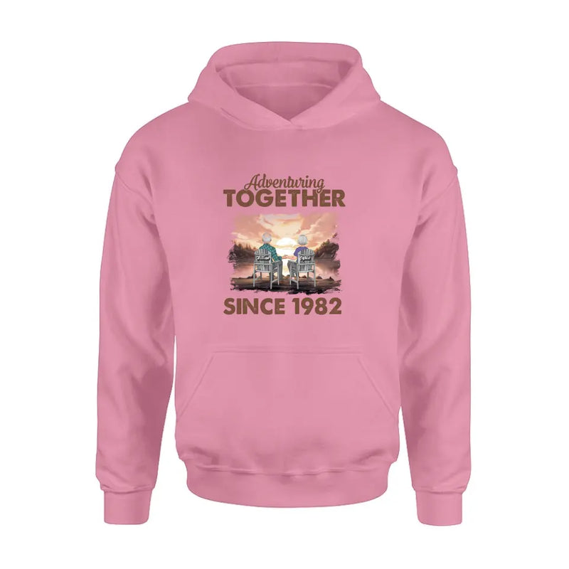Personalized Old Couple Shirt/Hoodie - Gift Idea for Couple/Husband/Wife - Adventuring Together
