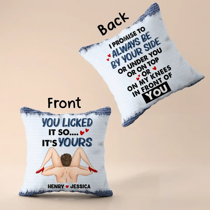Custom Personalized Couple Pillow Cover - Best Gift Idea For Husband/ Wife/ Birthday/ Anniversary - I Promise To Always Be By Your Side