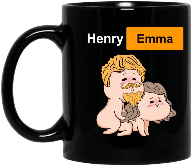 Custom Personalized Couple Coffee Mug - Best Gift Idea For Husband/ Wife/ Birthday/ Anniversary