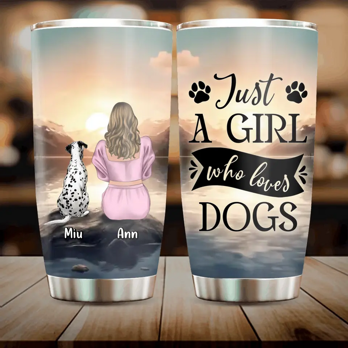 Personalized Dog Mom Tumbler - Mother's Day Gift For Dog Mom - Upto 6 Dogs