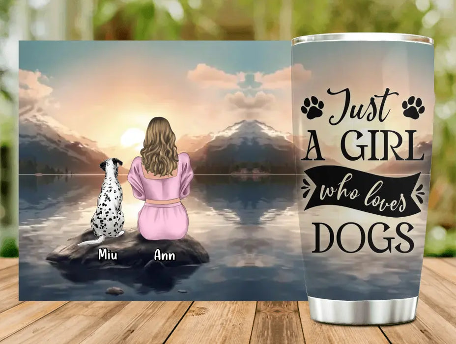 Personalized Dog Mom Tumbler - Mother's Day Gift For Dog Mom - Upto 6 Dogs