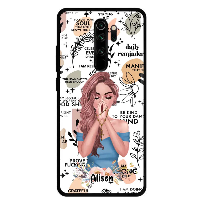 Personalized Praying Girl Phone Case - Gift Idea for Girls/Friends - Case for Xiaomi/Huawei/Oppo