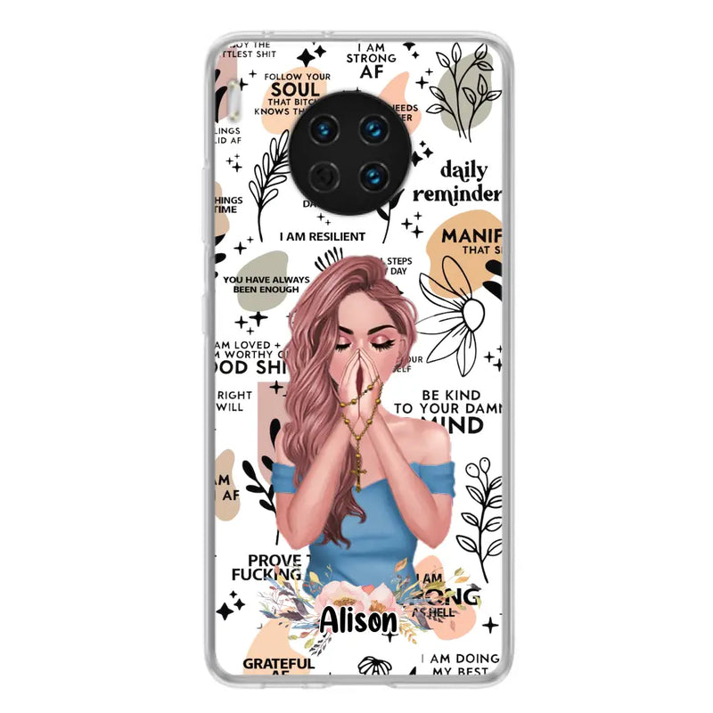 Personalized Praying Girl Phone Case - Gift Idea for Girls/Friends - Case for Xiaomi/Huawei/Oppo