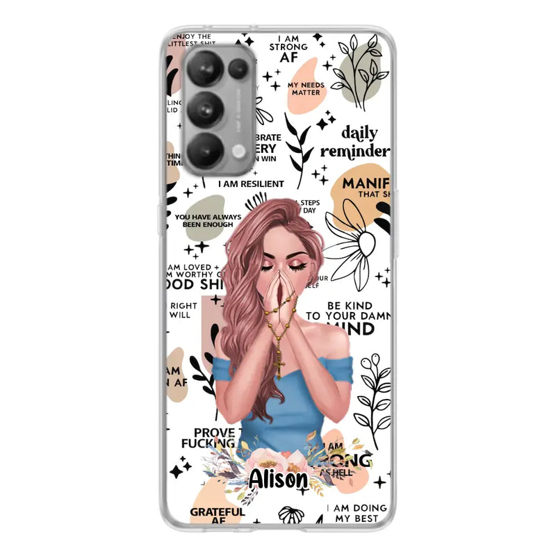 Personalized Praying Girl Phone Case - Gift Idea for Girls/Friends - Case for Xiaomi/Huawei/Oppo