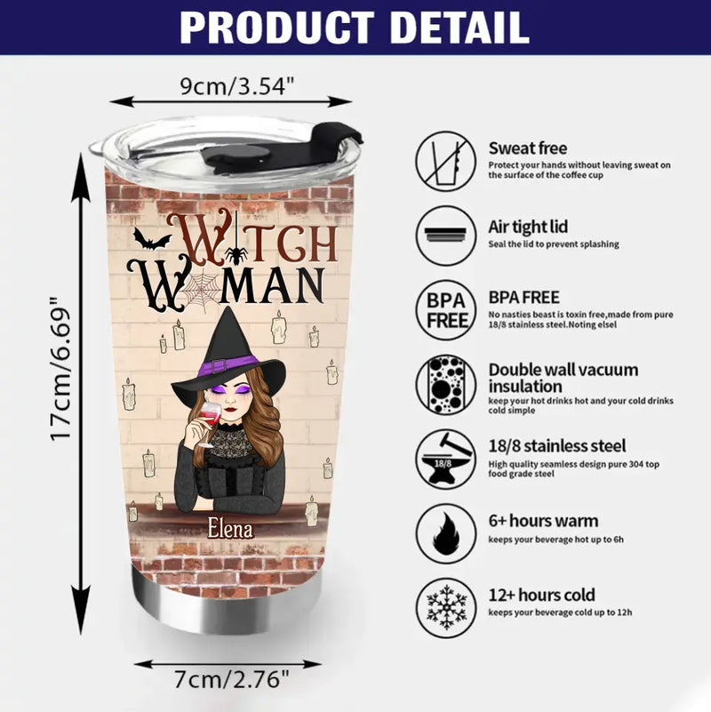 Personalized Witch Woman Tumbler - Gift Idea For Besties/Witches/Halloween - We're Not Sugar & Spice And Everything Nice