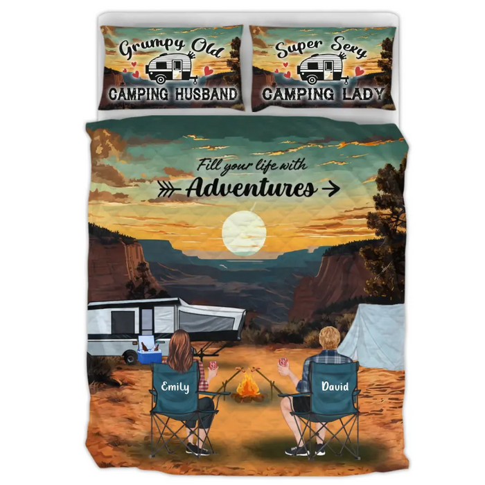 Custom Personalized Camping Grand Canyon National Park Quilt Bed Sets - Full Option - Best Gift For Camping Lovers - Fill Your Life With Adventures