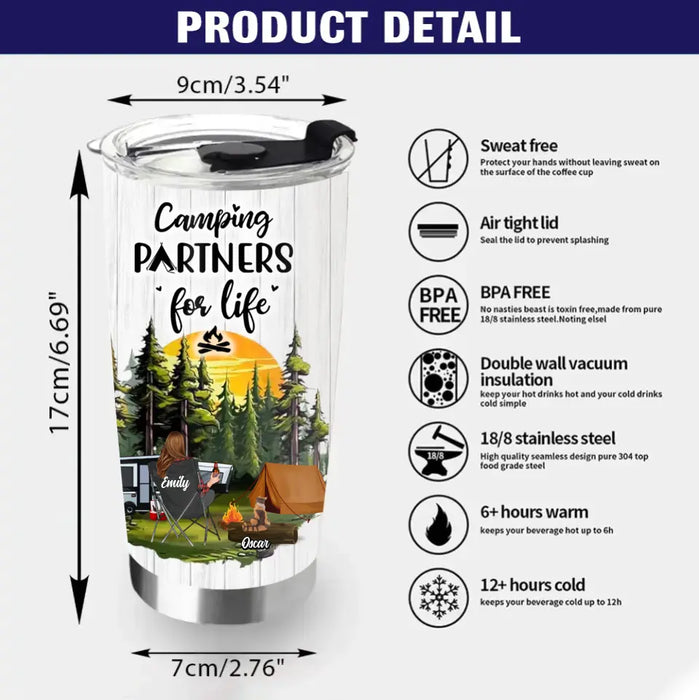 Personalized Camping Tumbler - Gift For Camping Lover/Family/Pet Lovers - Welcome To Our Campsite