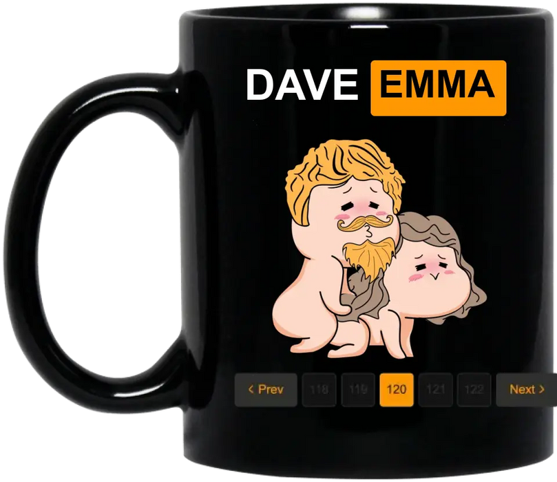 Custom Personalized Couple Coffee Mug - Best Gift Ideas For Husband/ Wife/ Birthday/ Anniversary - Wetday Thirstday Freakday