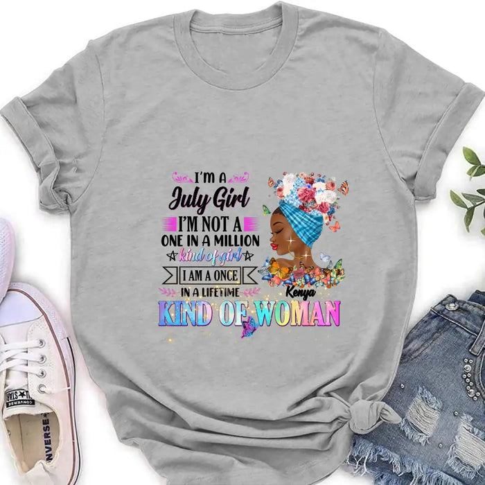 Custom Personalized Birthday Girl Shirt/Hoodie - Gift Idea For Birthday - I'm A October Girl I'm Not A One In A Million Kind Of Girl