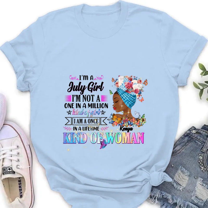 Personalized Birthday Girl Shirt/Hoodie - Gift Idea For Birthday - I'm A October Girl I'm Not A One In A Million Kind Of Girl