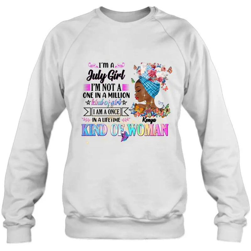 Personalized Birthday Girl Shirt/Hoodie - Gift Idea For Birthday - I'm A October Girl I'm Not A One In A Million Kind Of Girl