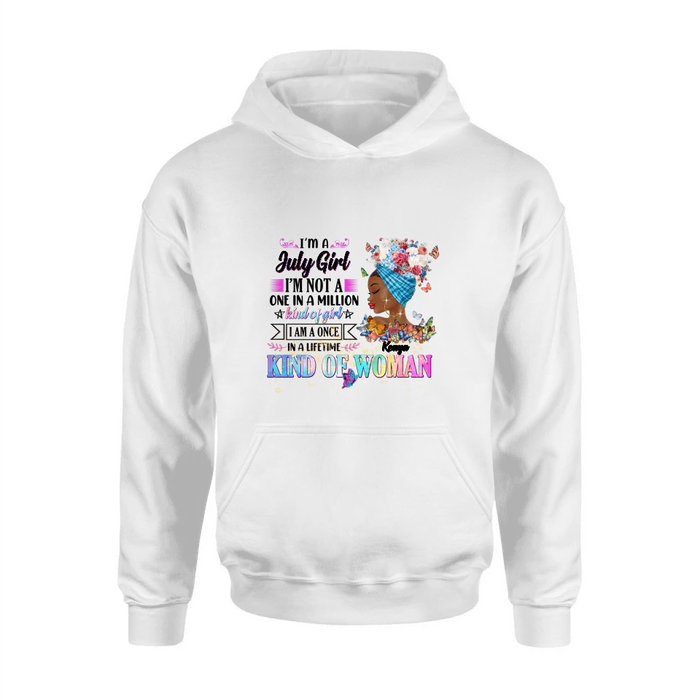Custom Personalized Birthday Girl Shirt/Hoodie - Gift Idea For Birthday - I'm A October Girl I'm Not A One In A Million Kind Of Girl