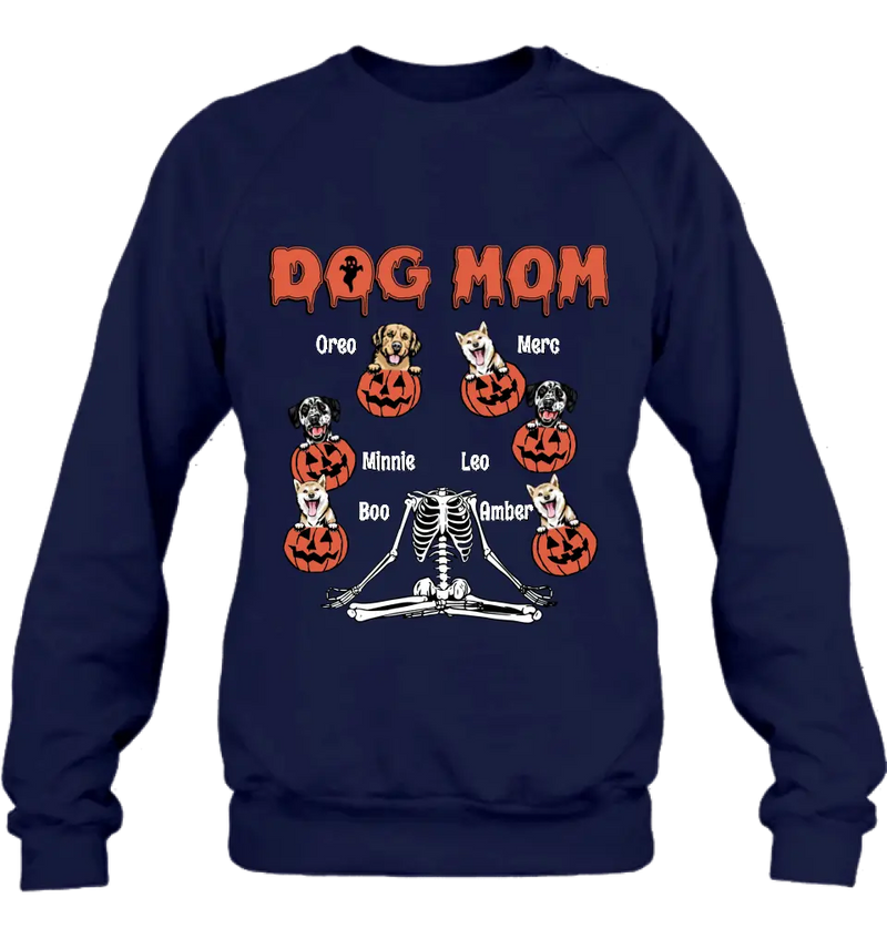 Personalized Dog/Cat Mom Shirt/Hoodie - Gift Idea for Halloween/Dog/Cat Lovers - Up to 6 Dogs - Dog Mom