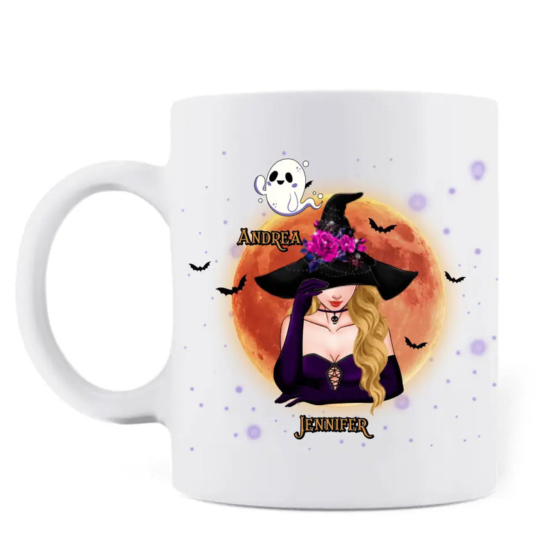 Personalized Goth Mom Coffee Mug - Up to 5 Children - Halloween Gift Idea for Mom - Goth Mom Like Regular Mom But Spookier