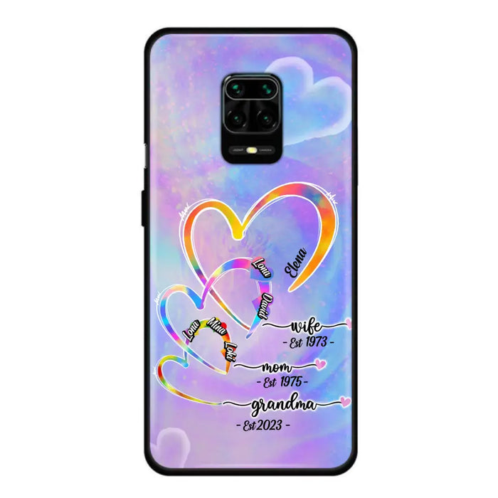 Personalized Mom Phone Case - Gift Idea For Mom/Grandma - Upto 4 Children/5 Grandchildren - Cases For Oppo/Xiaomi/Huawei